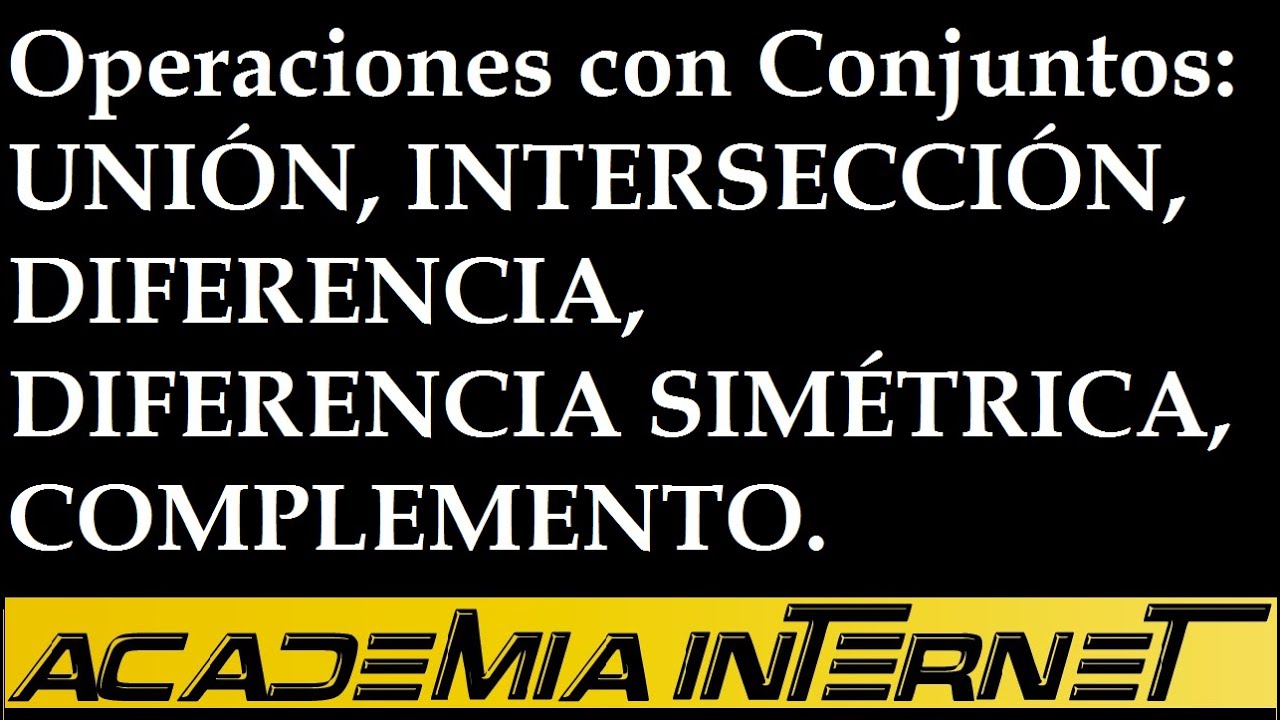 Diagrama De Venn Union Interseccion Complemento Diferencia 