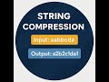 String Compression Algorithm in JavaScript | Most Asked Interview Question 2025