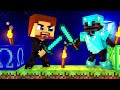 ДУЭЛЬ С ОМЕГА ЛАКИ БЛОКОМ И НОВЫМИ МОНСТРАМИ НА ПИЦЦУ! - Minecraft ЛАКИ БИТВА #6