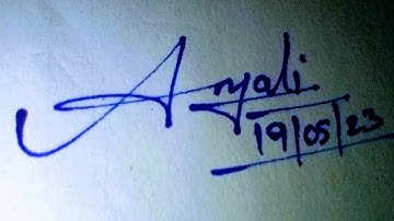 How to signature your name|| signature styles for ANJALI 😉 Signatures that elevate your writing 💕