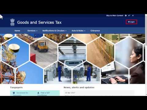 GSTN Official Guide for Logging onto the GST Portal as First Time User New Registrant