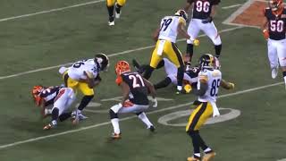 JuJu Smith-Schuster vicious block on Vontaze Burfict | Steelers vs. Bengals | NFL