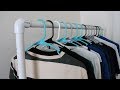 Diy how to make a clothes rack under 20 with pvc pipe