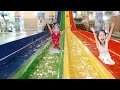 워터 파크 놀러갔어요 ~~ 서은이와 유준이의 웅진플레이도시 워터슬라이드 물총싸움 놀이 Water Park