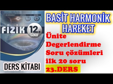 12.SINIF FİZİK DERS KİTABI BASİT HARMONİK HAREKET SORU ÇÖZÜMLERİ-5