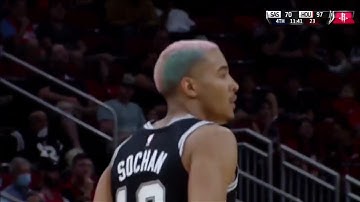 Jeremy Sochan in San Antonio Spurs preseason debut