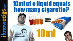 Q & A:  10ml of E liquid equal how many cigarettes?