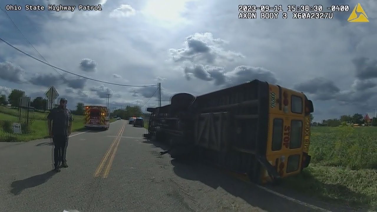 BODYCAM VIDEO School Bus Crash In Stark County Bus Driver Placed On Bodycam video school bus crash in stark county bus driver placed on