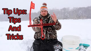 Ice Fishing With TIP UPS (Tips And Tricks)