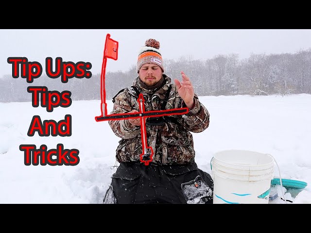 Ice Fishing With TIP UPS (Tips And Tricks) 