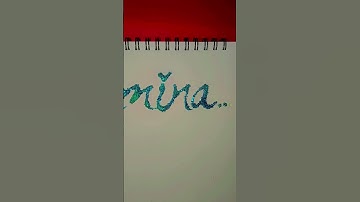 Thumbnail of 🥰 Amina 🥰 name 🥰 drawing 🥰 trending 🥰 songs 🥰 lyrics 🥰 #song #viral #saiyaara #artandcraft #diy