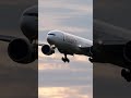 Sunset Approach Emirates Boeing 777  #shorts #short #shortsvideo #shortvideo