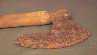 Rusty Small Viking Axe Restoration ( WITH A NEW LOOK )