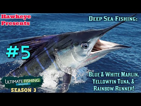 Ultimate Fishing Simulator S3 #5 - Deep Sea Fishing: Blue & White