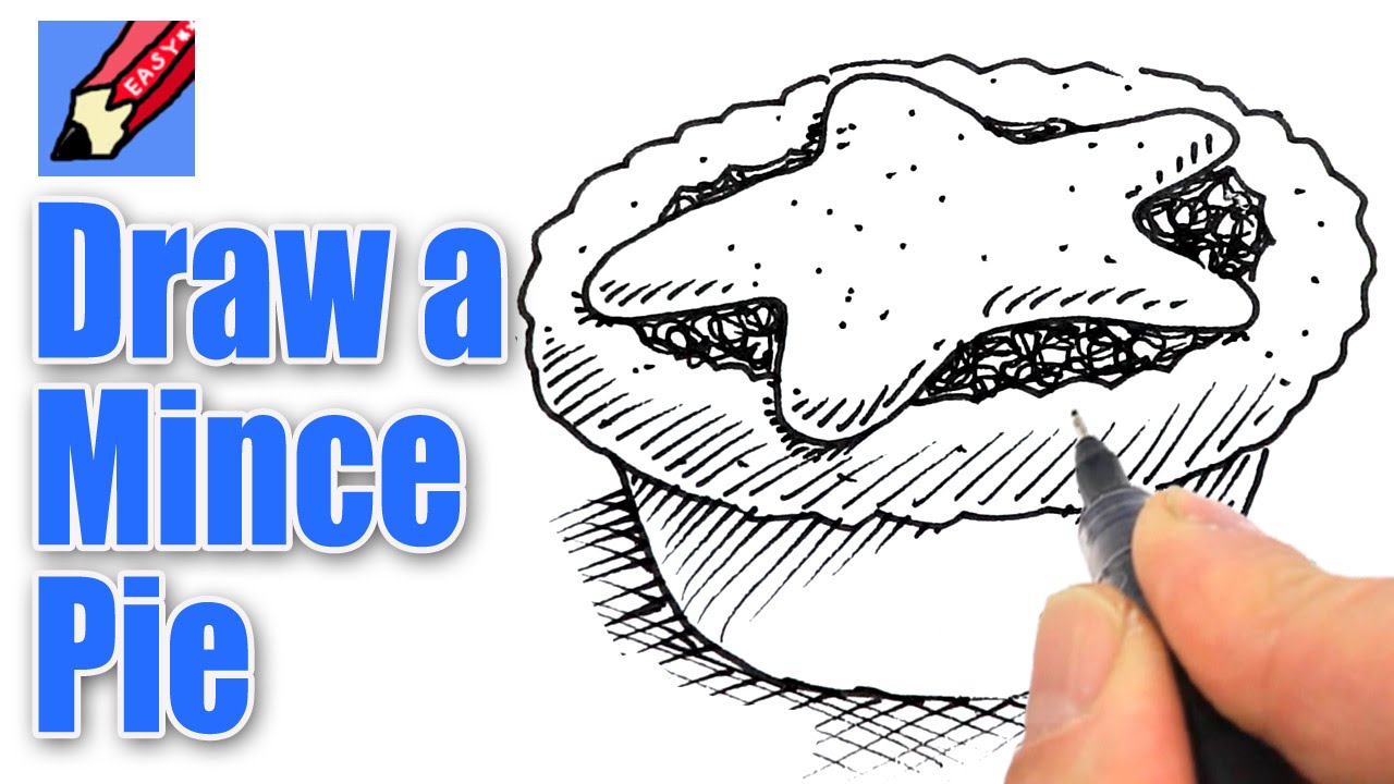How to draw a mince pie YouTube
