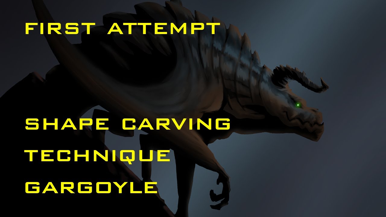 First Attempt at Shape Carving Digital Painting