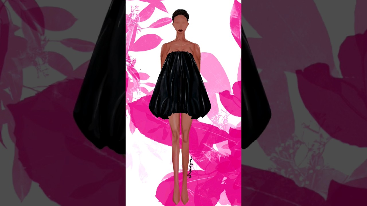 Bubble Hem Illustration|Bubble Hem Dress|
