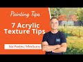 7 Essential Acrylic Texture Tips Mastering Brushwork For Vibrant Landscapes