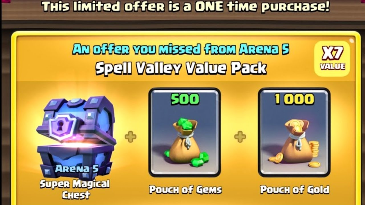 Spell Valley Value Pack Clash Royale Super Magical Chest Opening YouTube