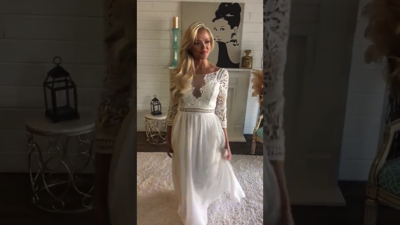 Laced to Perfection Detailed Maxi Dress Ivory