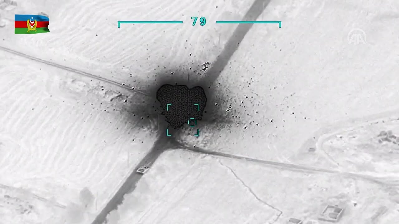 Азербайджанская армия уничтожает армянские танки на оккупированных ...