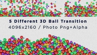 Colorful Balls 3D Stock Motion Graphics