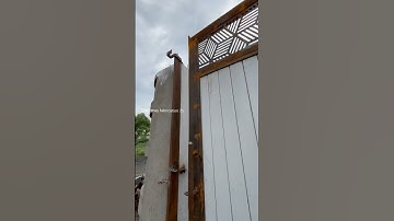 Sliding gate installation || ￼ gate size6*11 #slidinggate #gatedesign
