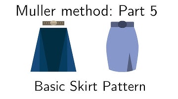 Pattern making Muller method part 5: Draft the pencil skirt pattern