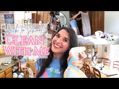 BACK TO SCHOOL 🍎📝🧺 CLEAN WITH ME | CLEANING MOTIVATION 2026