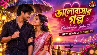 Bhalobashar Golpo ❤️ | New Bengali AI Romantic Song 2026 | Bangla Love Song | AI Ganer Gun