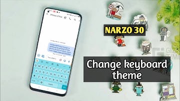How To Change Keyboard Theme Inrealme narzo 30 Keyboard Wallpaper Keyboard Theme Kaise Change Kare