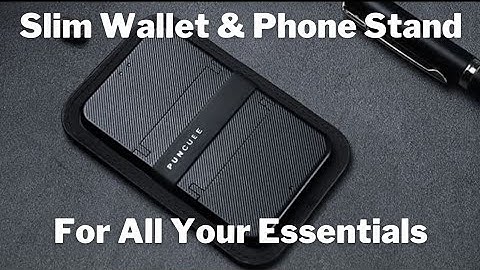 PUNCUBE 2.0 Slim Wallet and Phone Stand For All Your Essentials