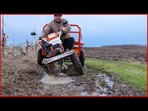 Am TESTAT pe Drum OffRoad Motocultorul/Motosapa RURIS 731K Acc și REMORCA Ruris 750Kg