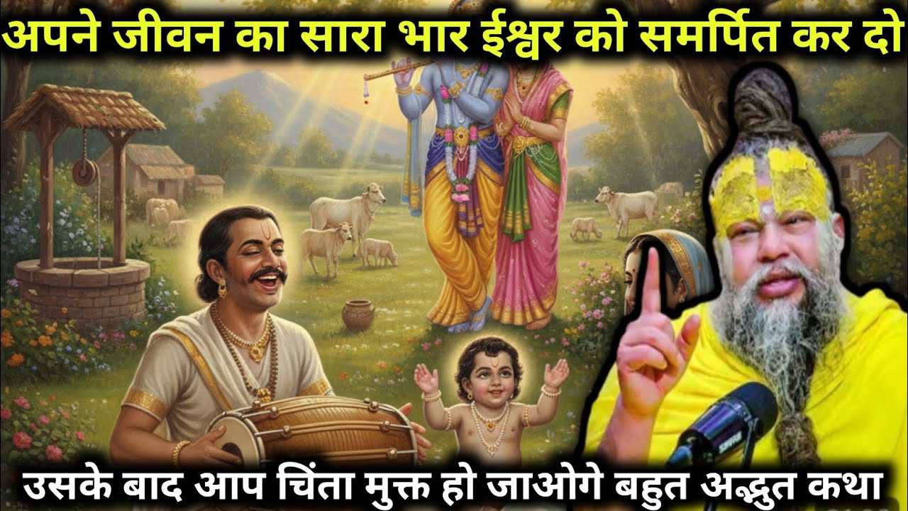 अपने #जीवन का सारा भार #ईश्वर को समर्पित कर दो बहुत ही #अदभुत #कथा #premanandjipravachan 