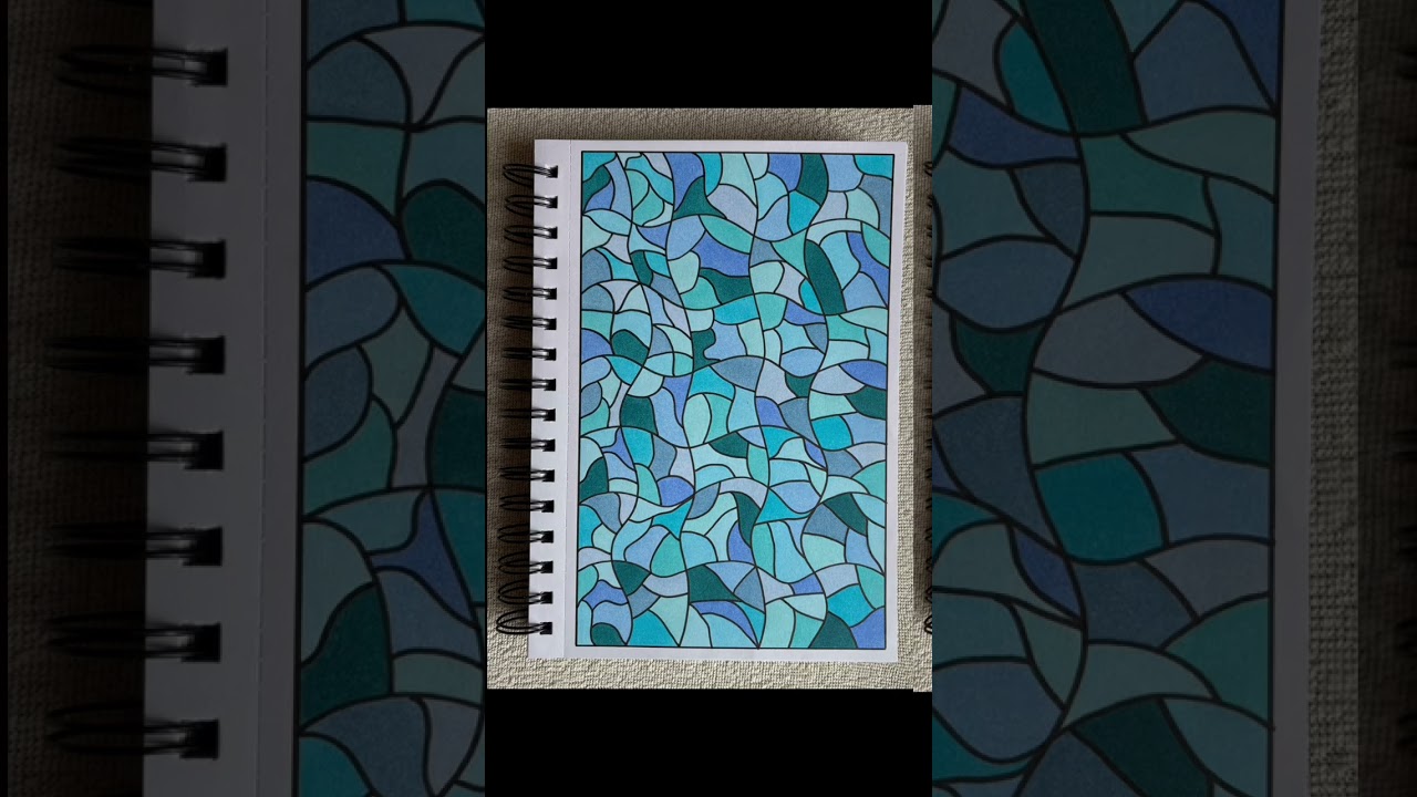 Mesmerizing Blue & Teal Abstract Doodle | Satisfying Art in Motion 🎨  