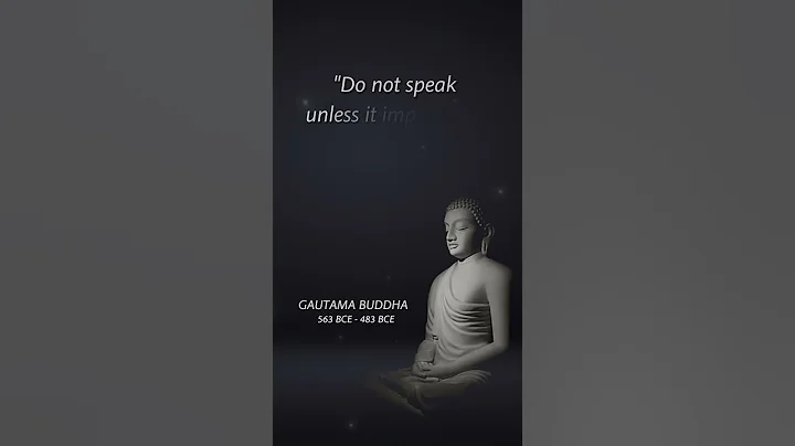 Great Buddha Silence Quotes in English || Unless It Improves On  #shorts #quotes
