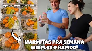 MARMITAS FIT DA SEMANA EM 1 HORA E MEIA GASTANDO POUCO!!