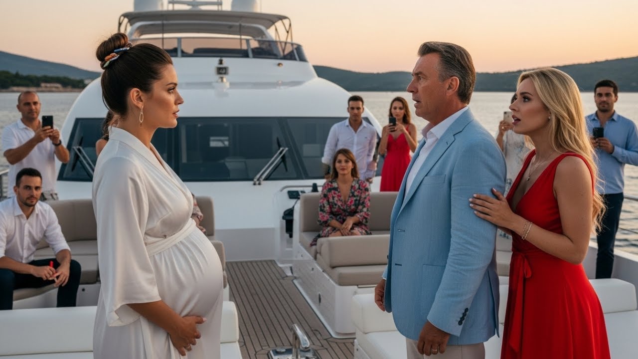 Na luksuznoj jahti, trudna supruga se pojavljuje — ponižavajući milijunaša i ljubavnicu pred gostima