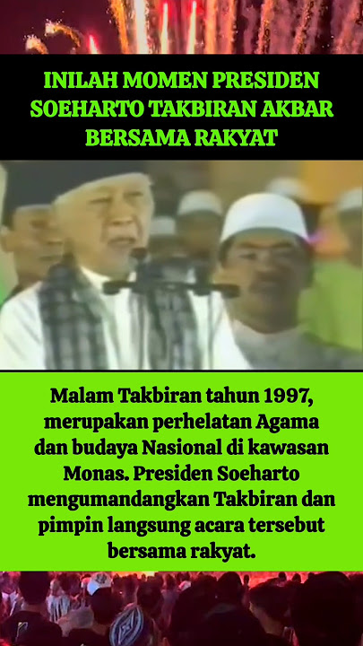 Presiden Soeharto Pimpin Takbiran #trending #pakharto #lebaran