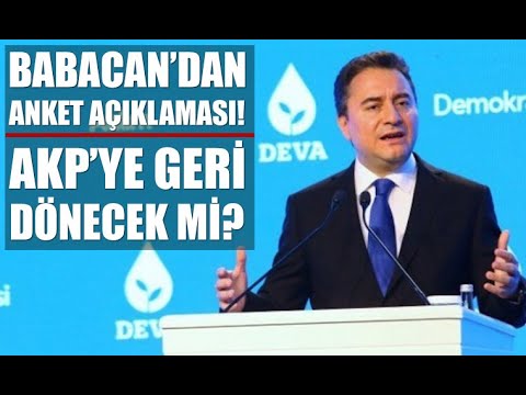 Ali Babacan'dan anket açıklaması ve çarpıcı ekonomi yorumu!