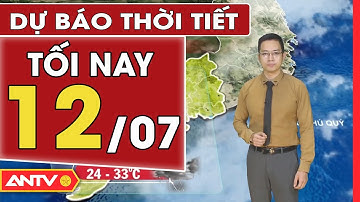 Dự báo thời tiết tối ngày 12/7: Miền Bắc chiều tối và đêm có mưa rào và dông | ANTV