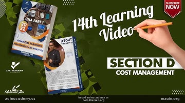 CMA Exam Part 1 Financial Planning Performance and Analytics - 14th Video Lecture