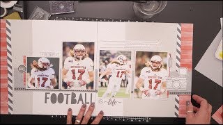 CTMH Scrapbooking Process: Football Layout