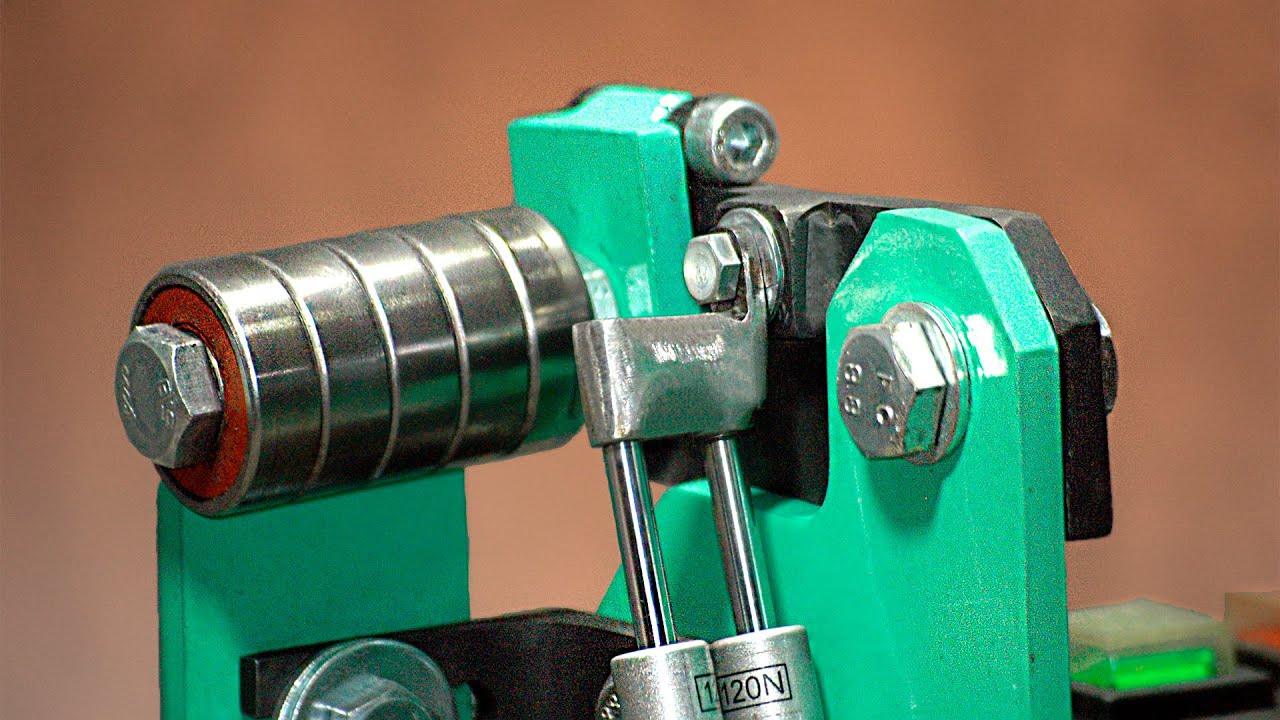 MACHINE for NOTHING! Belt sander from old pomp.