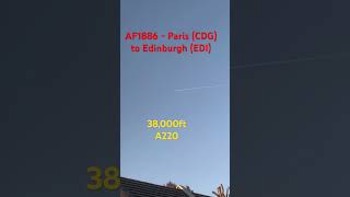 AF1886 Air France - Paris (CDG) to Edinburgh (EDI) at 30,000ft #airfrance #planespotting #aeroplane