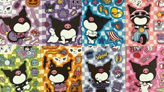 Asmr Decorate with Kuromi Stickers💜Sanrio Paper Diy,Sanrio Dress Up Game