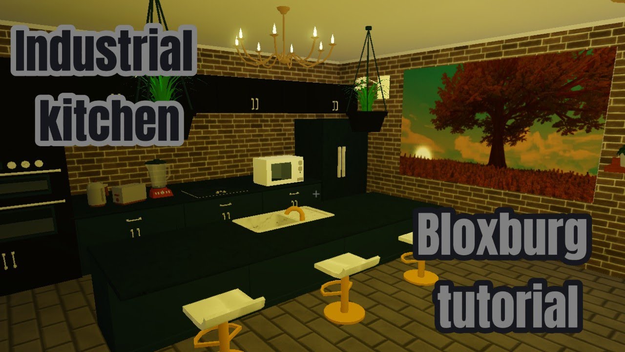 Industrial Bloxburg kitchen tutorial! YouTube