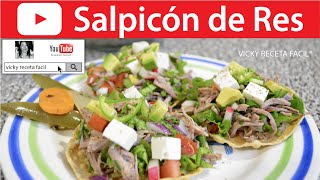 SALPICÓN DE RES | Vicky Receta Facil