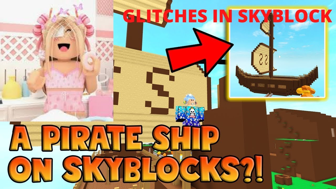GLITCHES IN PIRATE UPDATE SKYBLOCK ROBLOX