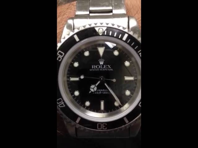 Rolex watch stops ticking - YouTube